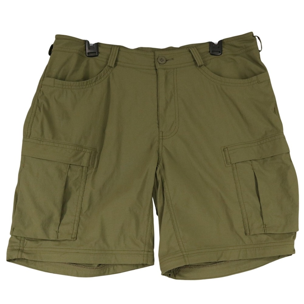 REI Co-op Sahara Convertible Hiking Shorts Mens 38 Olive Green Cargo